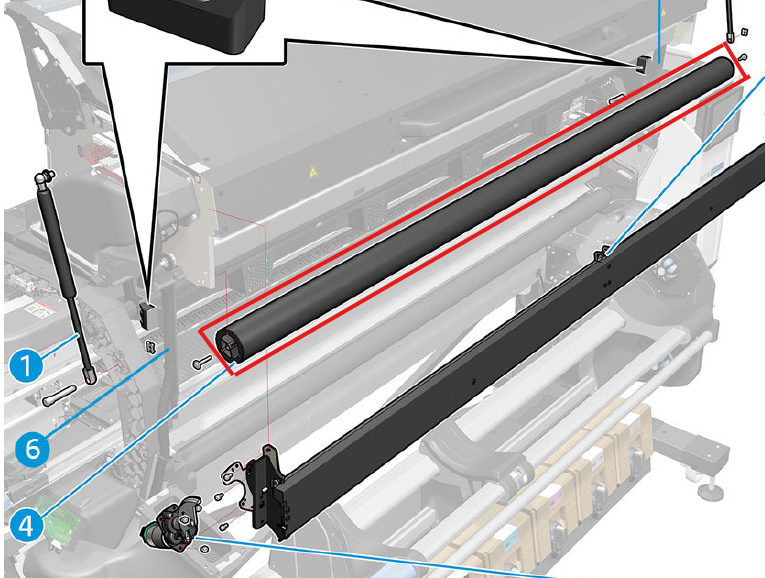 HP 630/7x0/8x0 Series Output Roller
